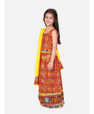 Bandhani Chaniya Choli With Frill Dupatta 4