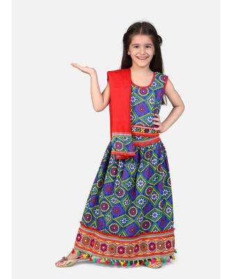Bandhani Chaniya Choli With Frill Dupatta 1