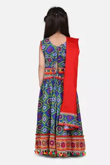 Bandhani Chaniya Choli With Frill Dupatta