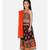 Gold Print Halter Neck Chaniya Choli