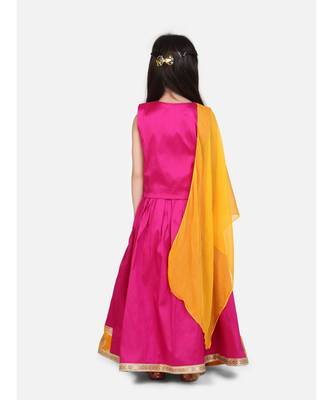 Round Panel Foil Print Lehenga 2