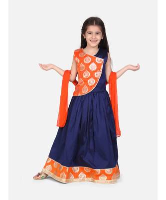 Round Panel Foil Print Lehenga 1