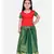 Girls Half Sleeve South Indian Pavda Pattu Lehenga