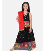 Mirror Embroidery Halter Neck Chaniya Choli