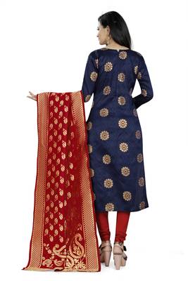 Navy-blue jacquard jacquard salwar 2