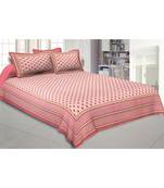 Rose Pink Feathers Double Bedsheet