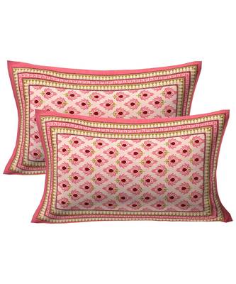 Rose Pink Feathers Double Bedsheet 2