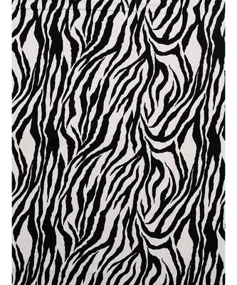 Black Border White Base Zebra Print Fine Cotton Double Bed sheet With Pillow Cover 2