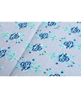 Blue Garland Double Bedsheet 2