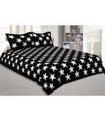 Shinning Stars On Night Black Bedsheet