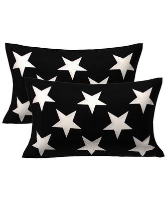 Shinning Stars On Night Black Bedsheet 2