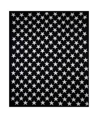 Shinning Stars On Night Black Bedsheet 3