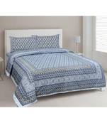 Ethnic Charm Purple Double Bedsheet