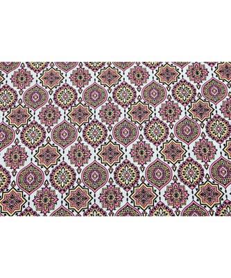 Ethnic Charm Pink Double Bedsheet 3