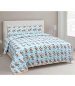 Peach Garland Double Bedsheet