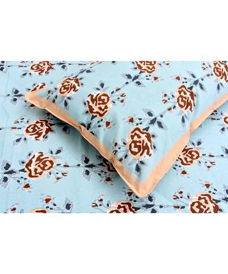 Peach Garland Double Bedsheet 4