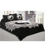 Doordarshan Print Black & White Bedsheet
