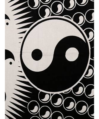 Black Border Black Base Doordarshan Print Fine Cotton Double Bedsheet With Pillow Cover 2