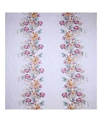 Double Bedsheet Twill Cotton Fuchsia Pink Floral Motif Print 2