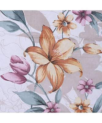 Double Bedsheet Twill Cotton Fuchsia Pink Floral Motif Print 3