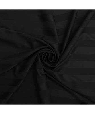 Awesome Black Self Design King Size Pure Cotton Satin Slumber Sheet for Double Bed with 2 pillow covers 2