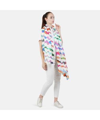 Bali Hai by Pashma Multi abstract print design scarf 1