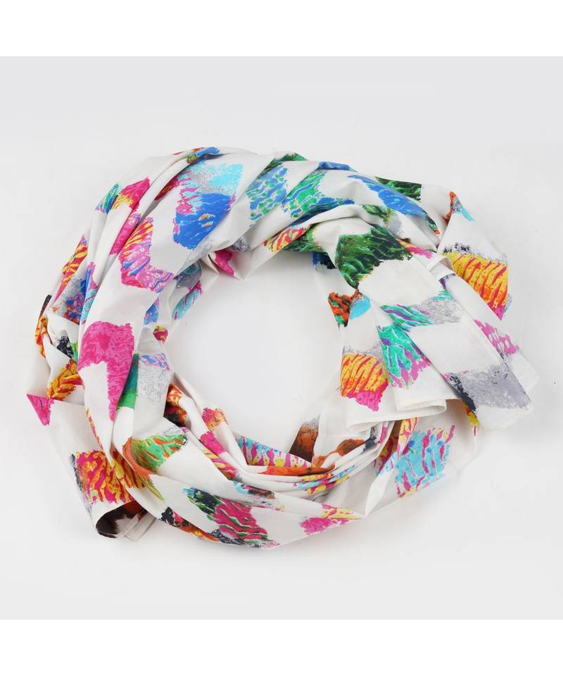 Bali Hai by Pashma Multi abstract print design scarf