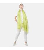 Bali Hai by Pashma Solids Lace embroidery design Pashmina  scarf