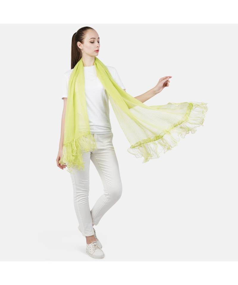 Bali Hai by Pashma Solids Lace embroidery design Pashmina  scarf