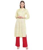 White printed rayon kurtas-and-kurtis