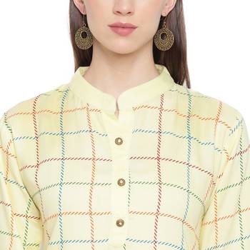 White printed rayon kurtas-and-kurtis 5