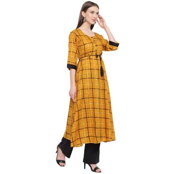 Multicolor printed rayon kurtas-and-kurtis 3