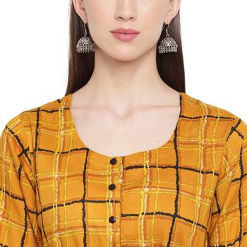 Multicolor printed rayon kurtas-and-kurtis 5