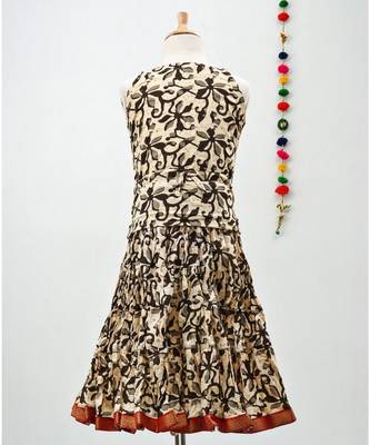grey and black cotton printed lehenga choli 3