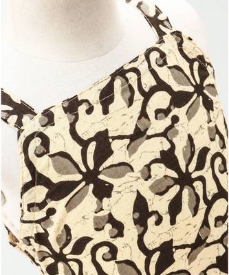 grey and black cotton printed lehenga choli 5