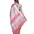 Handcrafted Rust Orange Shade Tissue Linen saree with silver Zari border