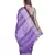 Handcrafted Purple Linen saree with Broad Silver zari border