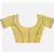 Handcrafted Yellow Linen saree with zari Checkered pattern