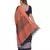 Handcrafted  Black Linen saree with contrast orange & Grey border