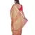 Handcrafted Salmon Orange shade Tissue Linen saree