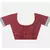 Handcrafted Red shade Linen saree with Checkered Zari Pattern
