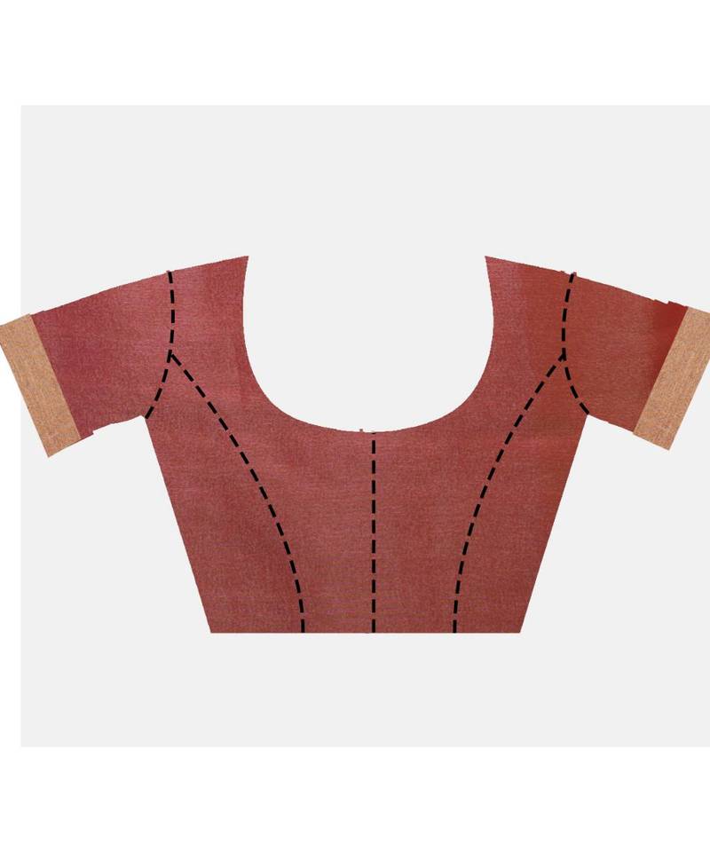 Handcrafted Golden Tissue Linen saree