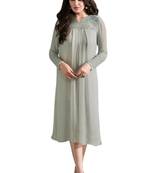 Grey printed Georgette kurti