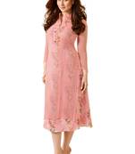 Pink printed Georgette kurti