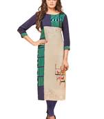 Grey printed Crepe kurti