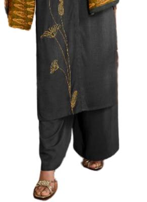 Grey printed Crepe kurti 3
