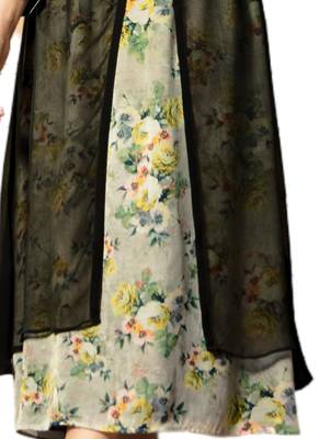Grey printed Crepe kurti 3