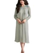 Grey printed Georgette kurti