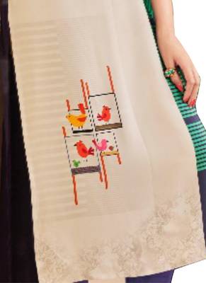 Grey printed Crepe kurti 3