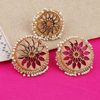 Stud Earring Set & Adjustable Finger Ring With Earring For Women Girl 3